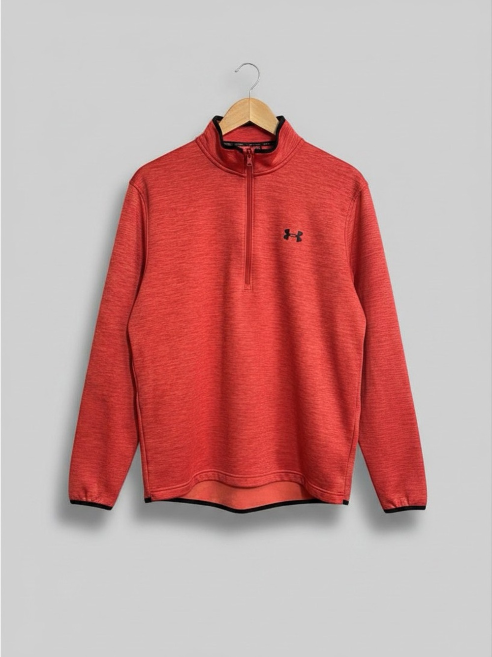 LG Red Under Armour ColdGear Top with Black Trim